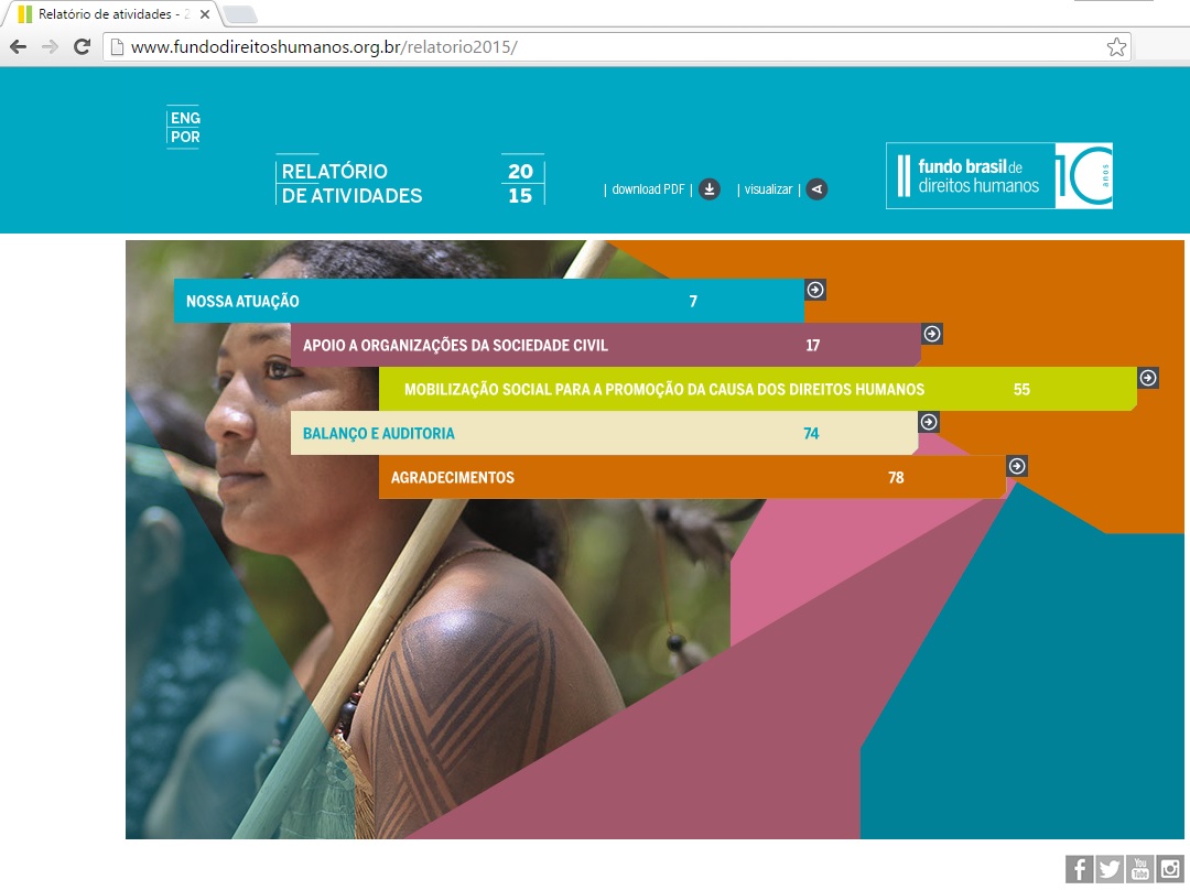Fundo Brasil divulga Relatório de Atividades 2015