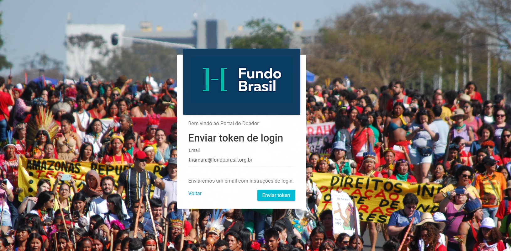 Está no ar o Portal do Doador do Fundo Brasil; veja como usar