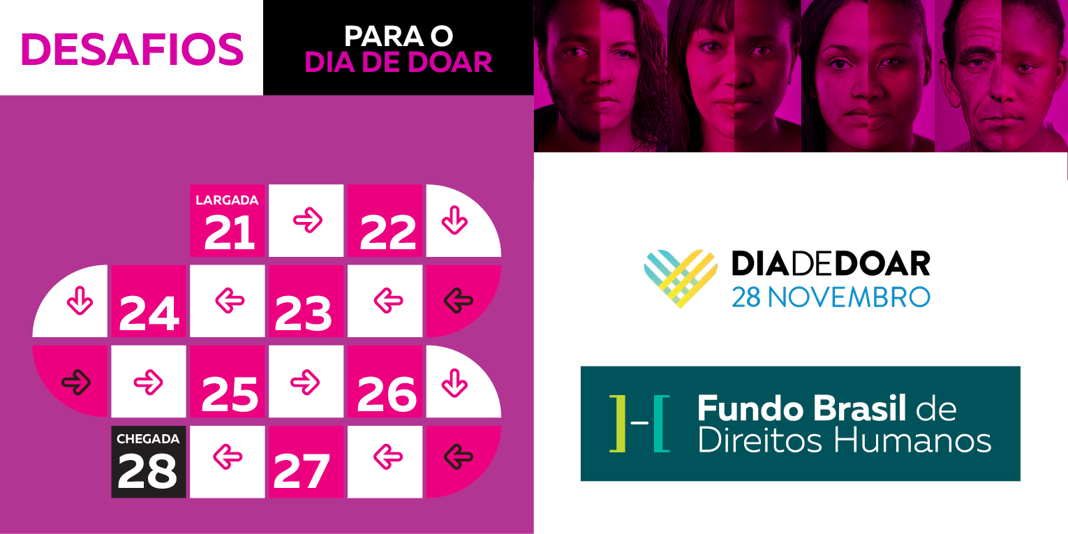 Fundo Brasil promove desafios digitais para o #DiaDeDoar
