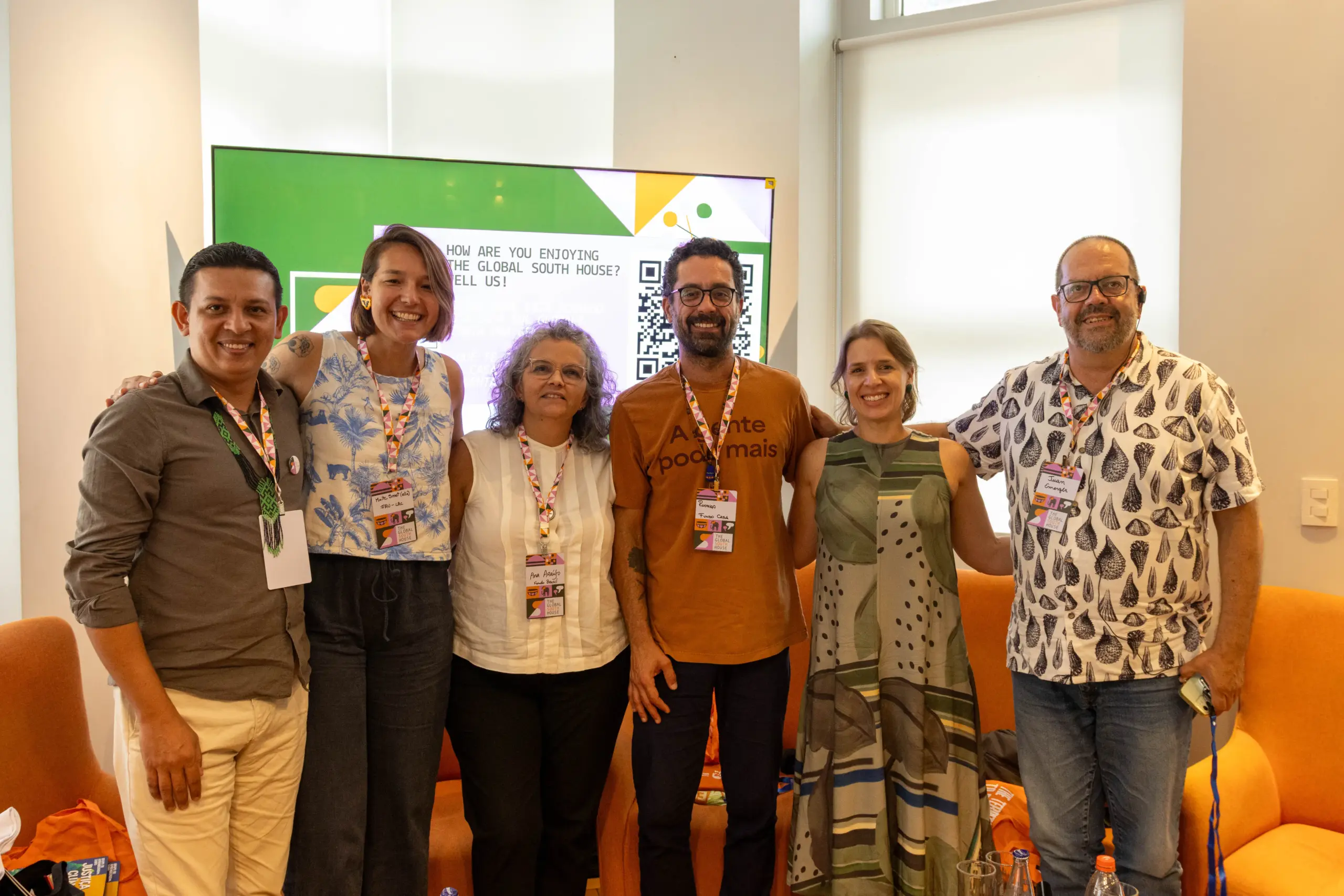 Francisco Alan Santos, Maite Smet, Ana Valéria Araújo, Rodrigo Montaldi, Anna Nascimento e Juan Camilo Mira. Photo Sofia Hage - Ventos do Norte