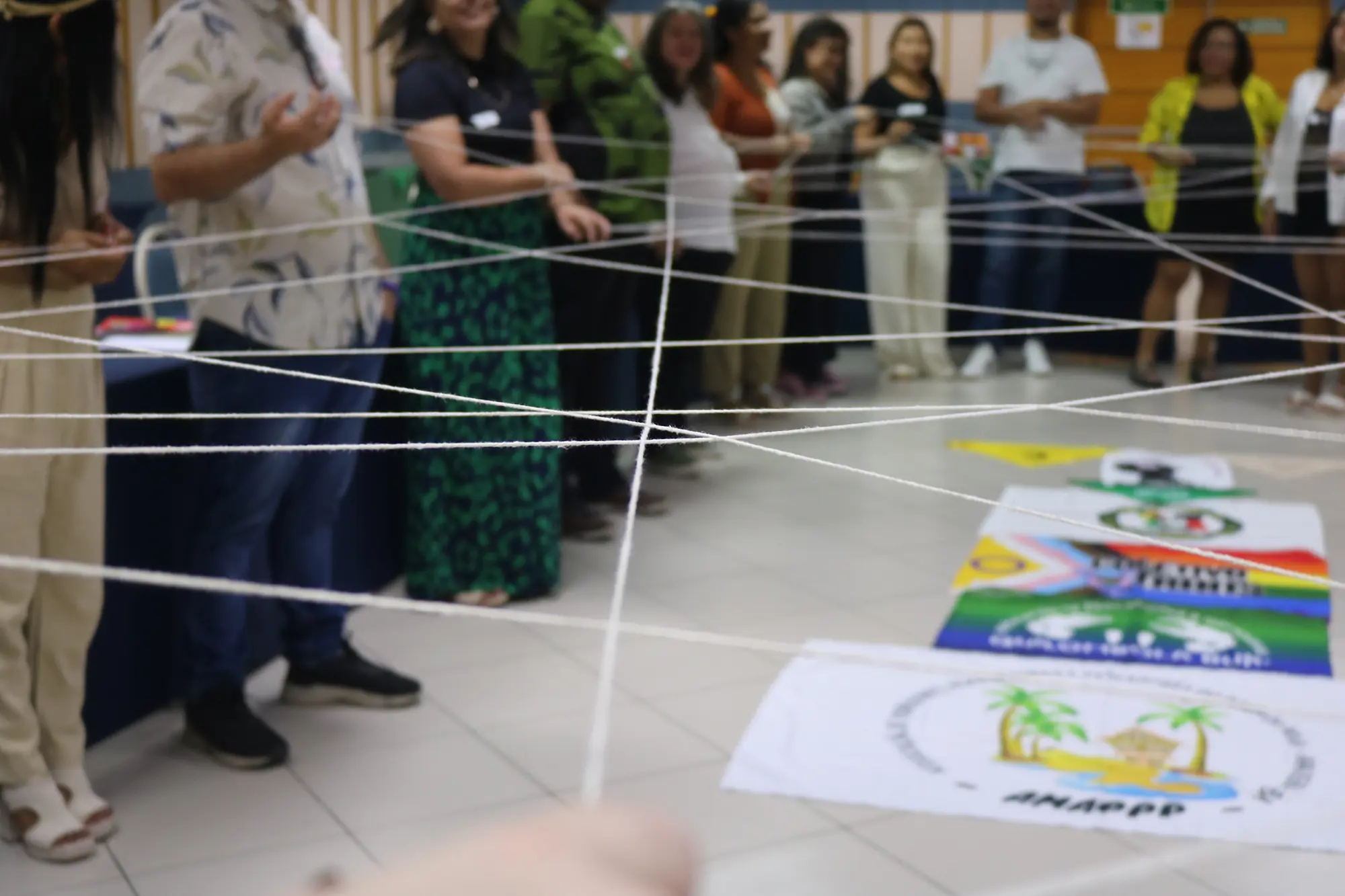 Atividade durante oficina de segurança integral (Airan Albino/ Acervo Fundo Brasil)