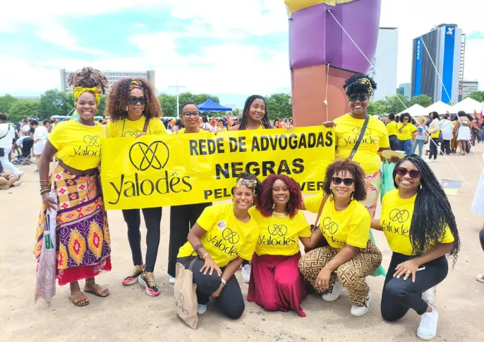 Members of the Yalodês Network during the Black Women’s March. Picture: Yalodês Black Women’s Network