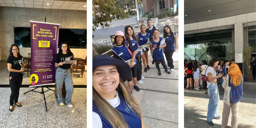 Equipe de Mobilização de Recursos do Fundo Brasil e voluntários / Foto: Acervo Fundo Brasil