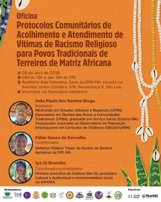 Workshop promotional banner / Photo: Assessoria Cirandas 