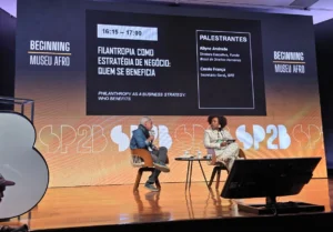 Allyne Andrade e Cássio França durante SP2B